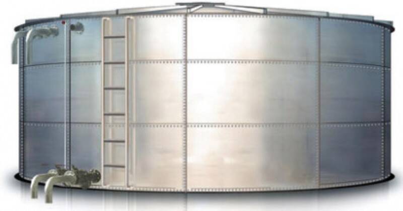 Sıcak Daldırma Galvanizli Silindirik Modüler Depo